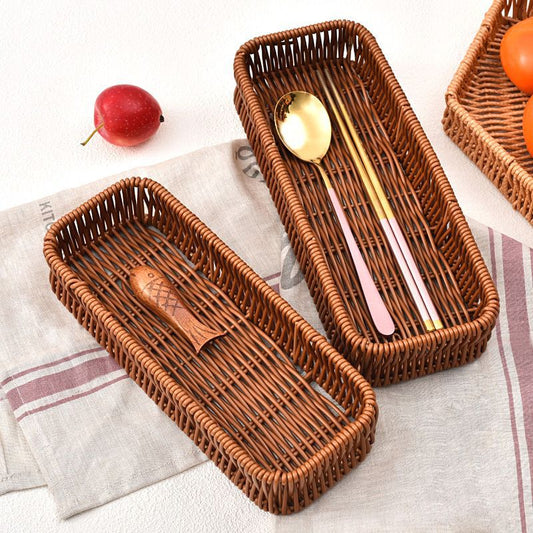 Panier de Rangement en Rotin